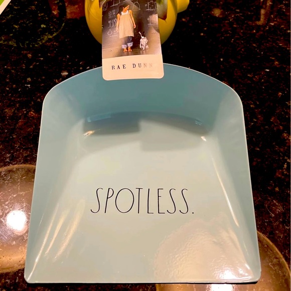 NWT Rae Dunn Blue Spotless Dust Pan